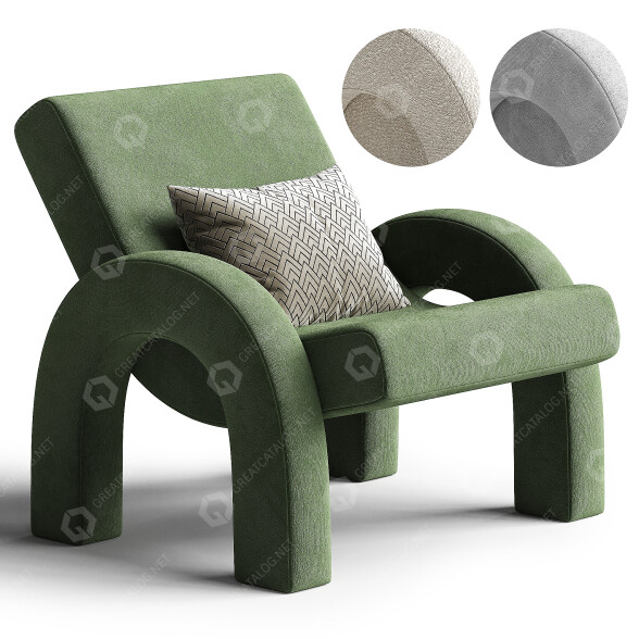 Sillón Dusty Deco Arco Modelo 3D