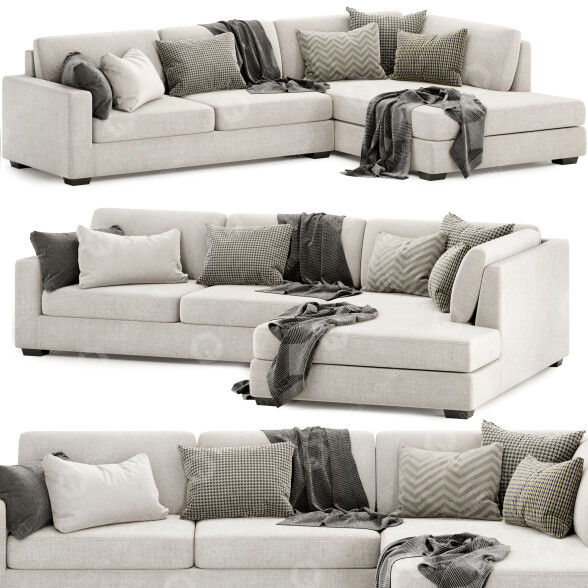 Canapé Berkowitz Furniture Davin modèle 3D