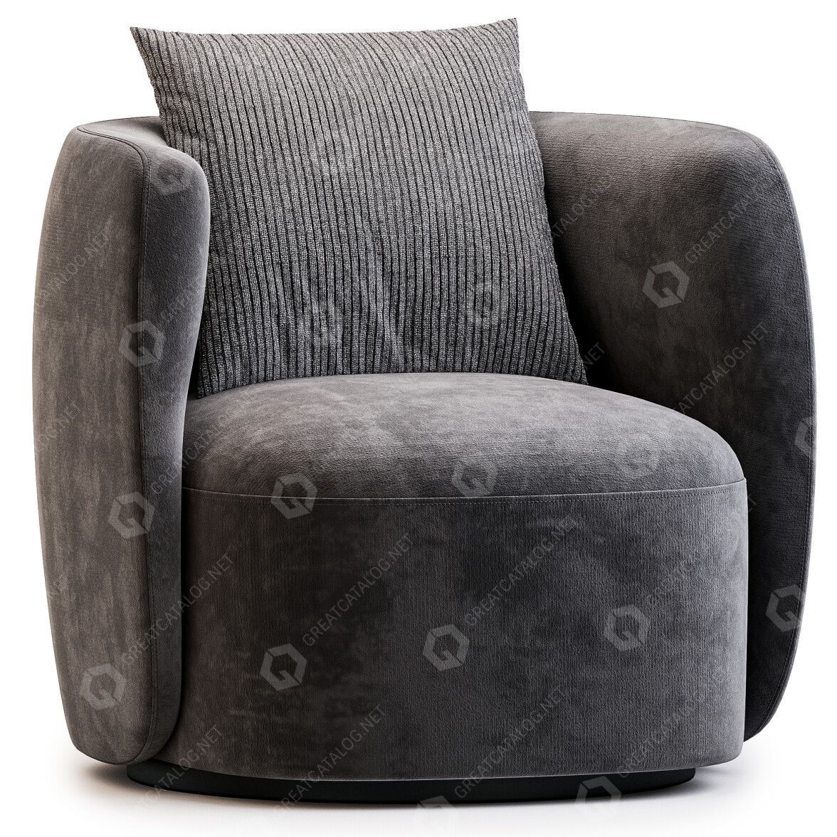 3D model Armchair Jysk Boeslunde Swivel