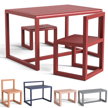 Дитячі столики та стільці ferm LIVING Little Architect Set