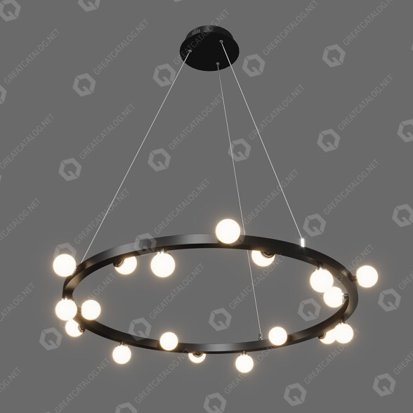 Żyrandol Laguna Lighting 43563-42 model 3D