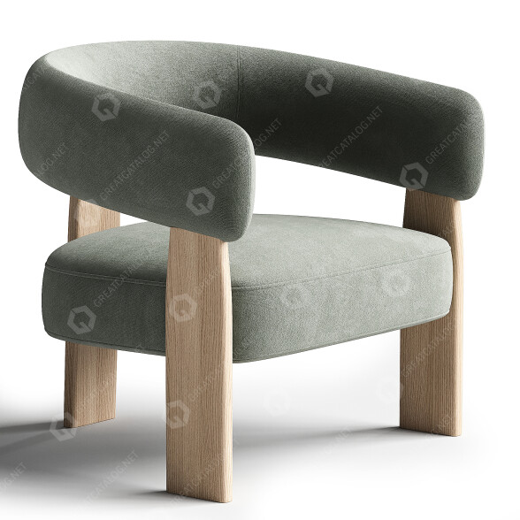 Sessel Andreu World Oru BU2277 3D-Modell