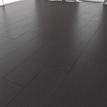Parkett Wood Floor Oak Black Brushed