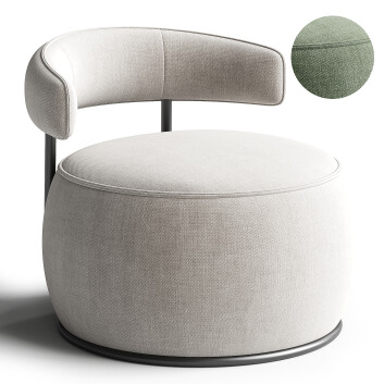 Sillón Homary Swivel Barrel Accent