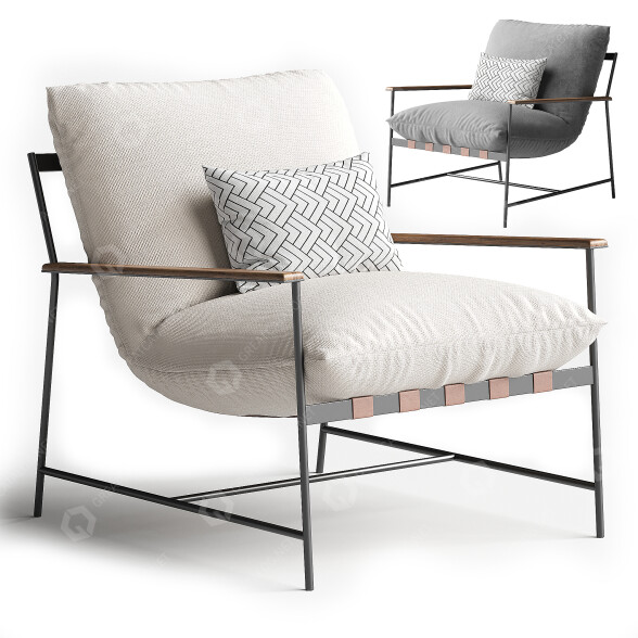 Fotel Denver Modern Vail Lounge model 3D