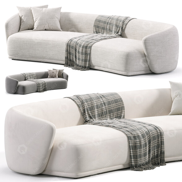 Sofa Meridiani Rene 3D-Modell