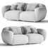 Sofa DesignByThem Sundae - zircon