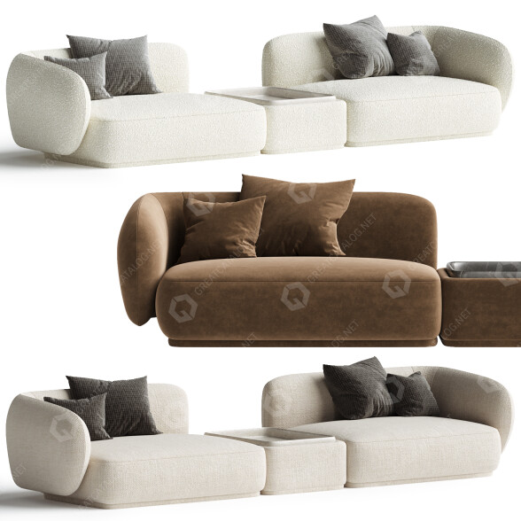 Sofa Meridiani Rene 3D-Modell