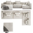 Диван и пуф Kooku Zeppelin Okha - bobur extrude