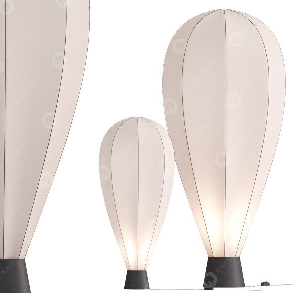 Lámparas de pie Roche Bobois Up Modelo 3D