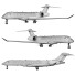 Літак Bombardier Global 7500 - Kudim