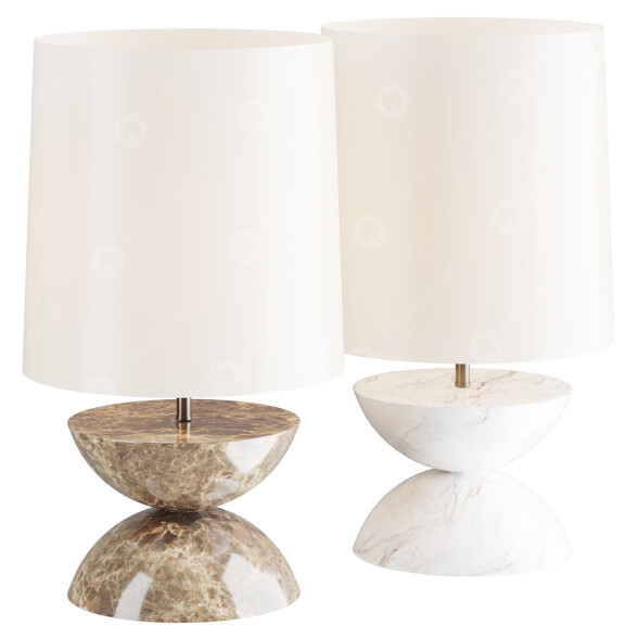 Lampa stołowa Baker McGuire Obsidian model 3D