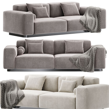 Диван  Vitra Soft Modular 3D модель