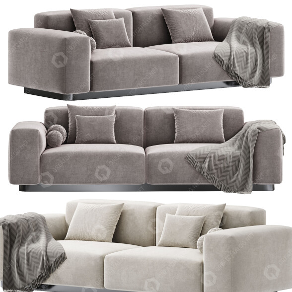 Диван Vitra Soft Modular 3D модель