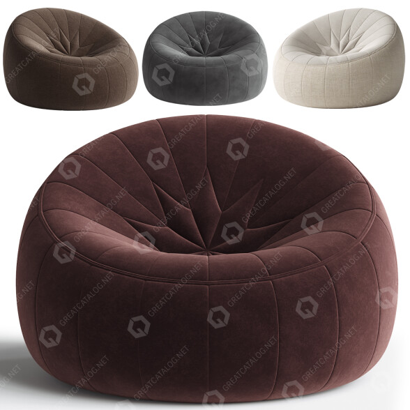 Bag Chair Ligne Roset Complete Item 3D model