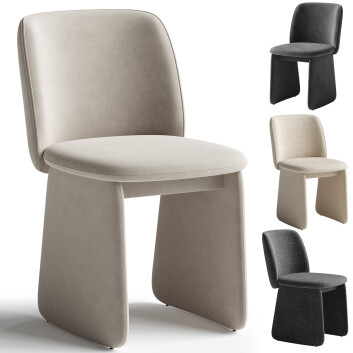 Стілець West Elm Evie Dining 3D модель