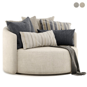Fotel  Naustro Collection Cozy Model 3D