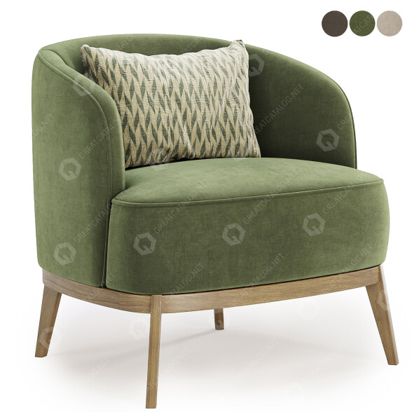 Fotel Domkapa Megan model 3D