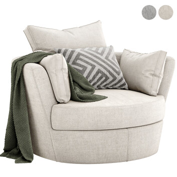 Fotel  Molly Swivel Model 3D