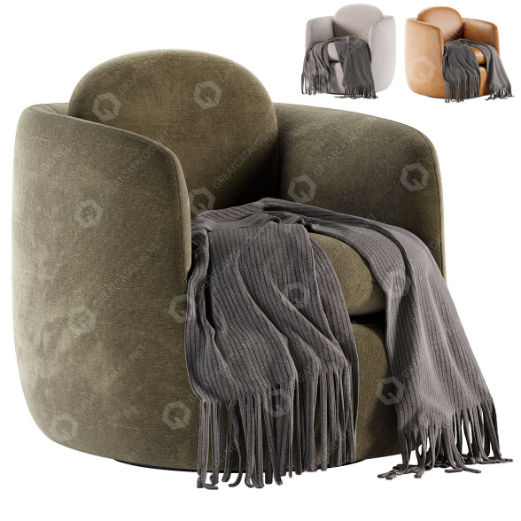 Fauteuil Morgan Bilbao modèle 3D