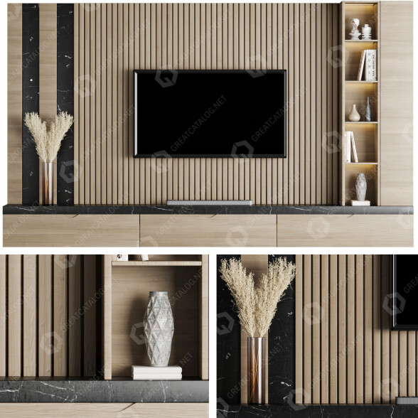 TV-Wand 07 3D-Modell
