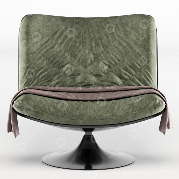 Armchair Baxter Green 3D model