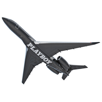 Літак Bombardier Playboy Big Bunny 3D модель