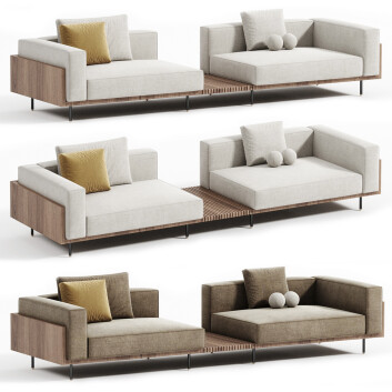 Диван Minotti Brasilia 3D модель