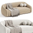 Sofa CB2 Laszlo Camel Brown by Ross Cassidy - mukhammadnur