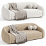 Sofa CB2 Laszlo Camel Brown by Ross Cassidy - mukhammadnur