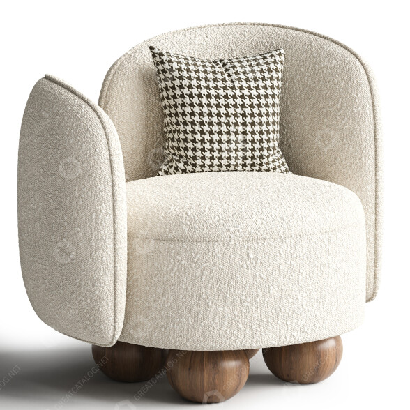 Sessel Noho Home Manon 3D-Modell
