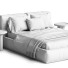 Bett und Nachttischchen Flexteam Slim One - cirius