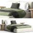Bett und Nachttischchen Flexteam Slim One - cirius