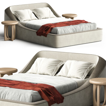 Cama y mesitas de noche Brera Platform by Designlush
