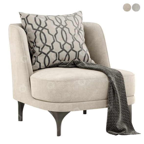 Armchair Bodema Luna 3D model