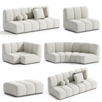 Диван Vladimir Kagan Biscuit Sectional Collection 2
