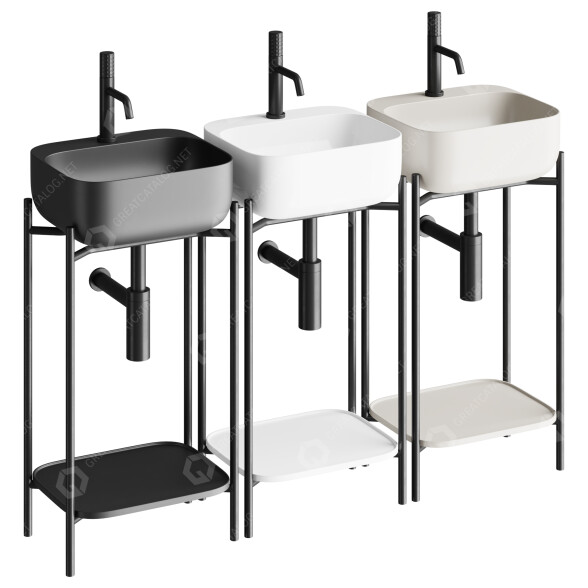 Washbasin Scarabeo Ceramiche Laila 3D model