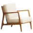 Fotel Poly & Bark Verity Lounge - zircon
