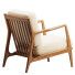 Fotel Poly & Bark Verity Lounge - zircon