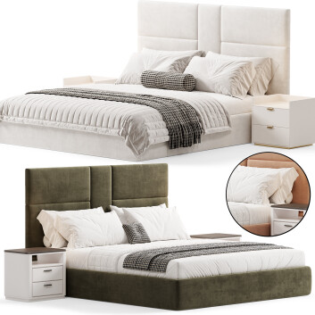 Bed and Bedside Tables  Evanyrouse Brave 3D model