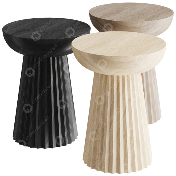 Kaffeetisch Vical Plisse 3D-Modell