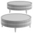Coffee Table Baker McGuire Reeded - andreyhrymaliuk