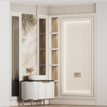 Bathroom Furniture Set 11 3D model