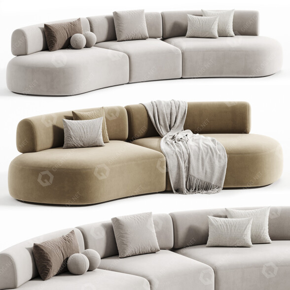Sofas Saloni Mobilya Bon Bon 3D-Modell