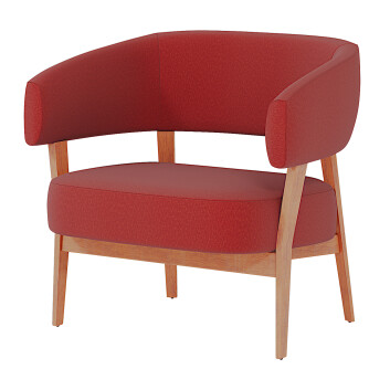 Fotel  West Elm Juno Model 3D
