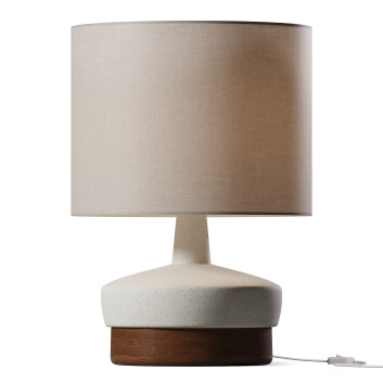 Настільнa лампа West Elm Wood & Ceramic