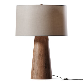Настільнa лампа Anthropologie Wood Barrel