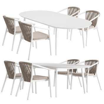 Стіл та стільці Varaschin Smart Modern Furniture Set 513