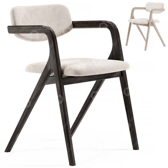 Krzesło Gallotti&Radice Keyko model 3D