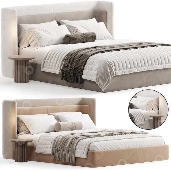 Betten und Nachttische Gianfranco Ferre Home Malcolm 3D-Modell